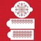 Victorian Crochet Cake Stencil Set | C446 by Designer Stencils | Cake Decorating Tools | Baking Stencils for Royal Icing, Airbrush, Dusting Powder | Reusable Plastic Food Grade Stencil for Cakes | Easy to Use & Clean Cake Stencil